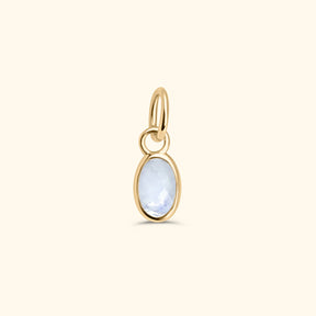 Moonstone Birthstone Hanger June | 14K Goud